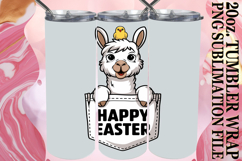 Blissful travels 20oz tumbler wrap, Easter Animals Product Image 1