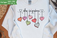 She Is Grams SVG | Mother Day PNG | Happy Mother&#039;s Day SVG Product Image 2