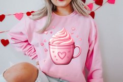 Valentine Coffee Cup Sublimation Clipart Product Image 2