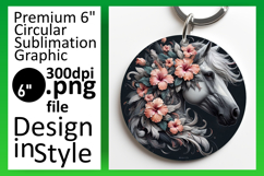 Colorful Circle Design Car Coaster , Horse Product Image 1