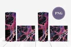 Purple Marble Tumbler Template, Black Tumbler Designs Product Image 2