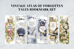 Vintage Atlas of Forgotten Tales Bookmark Set,Literary Gift Product Image 2