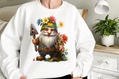 Garden Gnome Sublimation clipart, Watercolor Clipart Product Image 2