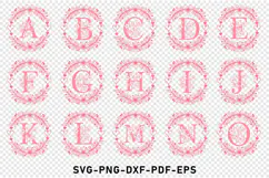 Split Alphabet Monogram Font Letters SVG, Keychain SVG Product Image 2