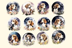 Beagle Dog Watercolor Sublimation Bundle Png Product Image 2