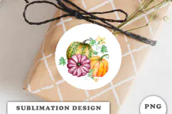 Watercolor Autumn Pumpkins png Product Image 2
