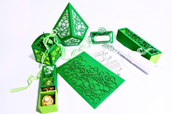 Bundle 12 SVG Wedding Invitation Gift Box Leaf Vine Succulen Product Image 3