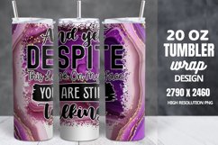 Funny Quotes 20oz Skinny Tumbler Sublimation, Sarcastic Product Image 1