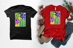 Vibrant Abstract Tropical Leaf Embroidery Design Product Image 2