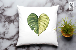 Green Heart Leaf Clipart Sublimation PNG Product Image 2