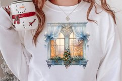 Christmas Window Sublimation Clipart, Christmas Window Product Image 3