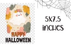 Cartoon Halloween Ghost Towel, Halloween Towel Template Product Image 2