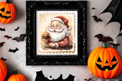 Christmas Postage Stamps Sublimation Clipart, Product Image 2