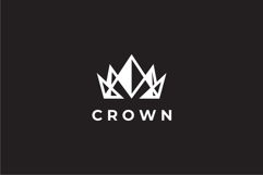 Abstract Crown Logo Design Vector Template Product Image 2