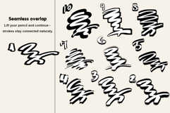 Seamless Lettering Brushes for Procreate Product Image 2