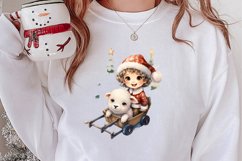 Christmas Farm Animals Clipart, Christmas PNG Product Image 2