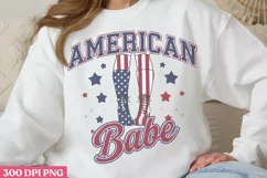 American Babe PNG, Western 4th Of July Sublimation P Product Image 1
