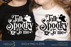 Talk Spooky To Me SVG PNG Sublimation |Boo Witch SVG Product Image 2