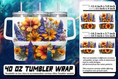 Watercolor Garden: Pattern Sublimation Product Image 1