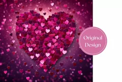 Love Heart Tumbler, Valentine's Day Sublimation Designs Product Image 2