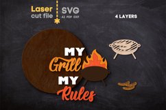 Grill SVG laser cut file for Glowforge Product Image 2