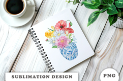 Watercolor Flowers Bouquet png Product Image 2