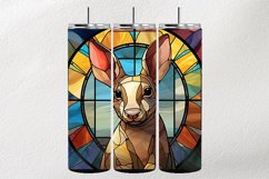 Aardvark Stained Glass Square Coaster - 04 Variations Product Image 2