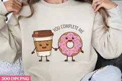 You Complete me PNG, Valentine Sublimation PNG Product Image 2
