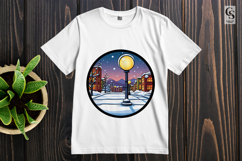 Winter City Street Light Clipart Sublimation PNG Product Image 3