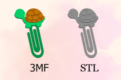 Paper Clips, Turtle STL/3MF files for 3D Printing Product Image 2