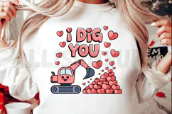 I Dig You Sublimation PNG, Love Quote Sublimation PNG Product Image 2