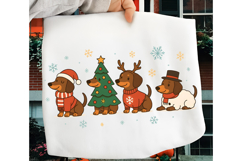 Christmas Dachshund PNG, Dog Lover PNG, Merry Christmas PNG Product Image 1