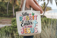 Silly Rabbit Easter is for Jesus PNG PNG Sublimation | Happy Product Image 2