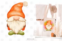 Fall Gnome PNG Clipart | Watercolor Halloween Gnomes PNG Product Image 1