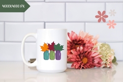Hand Drawn Fall Illustration, Cartoon Fall Leaves PNG Product Image 2