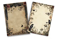 Gothic Apothecary Junk Journal Pages Product Image 2