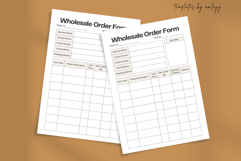 Wholesale Order Form Planner Template Minimalist Business Product Image 2