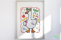Back To School Goose Sublimation Clipart Product Image 5