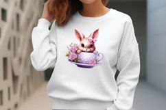 Easter Coffee Cup Sublimation Clipart, Watercolor Clipart Product Image 2