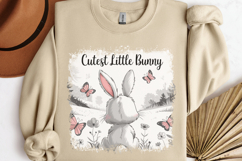 Cutest little bunny PNG, Retro Easter Sublimation PNG Product Image 3