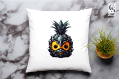 Gothic Pineapple Character Clipart Sublimation PNG Product Image 2