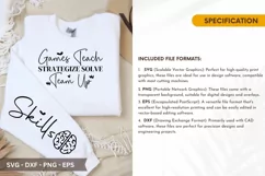 Games Teach Strategize SVG - Video Game T-Shirt Design Product Image 2
