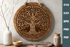 Tree of life SVG, Engraving Laser Cutting board SVG Product Image 2