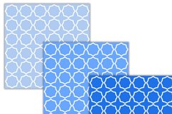 shades of blue geometric pattern digital papers Product Image 2