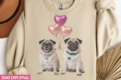 Valentine Dog Sublimation PNG Product Image 2