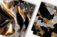 Gold Black Marble Texture Digital Paper Product Image 2