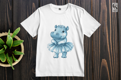 Hippo Ballerina Clipart PNG for Kids Product Image 2