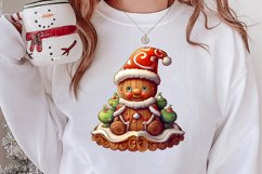 Beautiful Christmas Gingerbread Clipart, Christmas PNG Product Image 2
