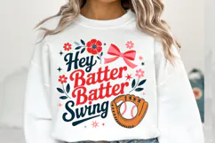 Hey batter Swing Svg | Svg Files for Cricut | Shirt Svg Product Image 1