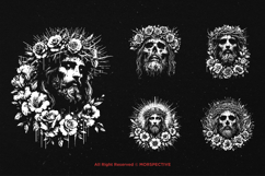 10 Bundle Dark Art God Floral Christ Messiah Savior Lord Product Image 3